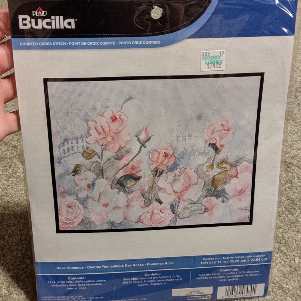 Rose Romance Bucilla Cross Stitch Pattern